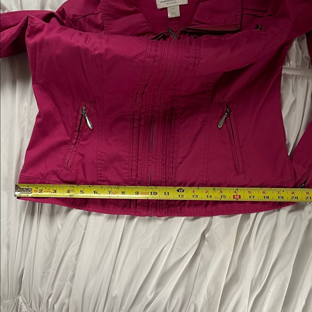 Christopher & Banks Fuchsia Utility Jacket - Picture 3 of 7